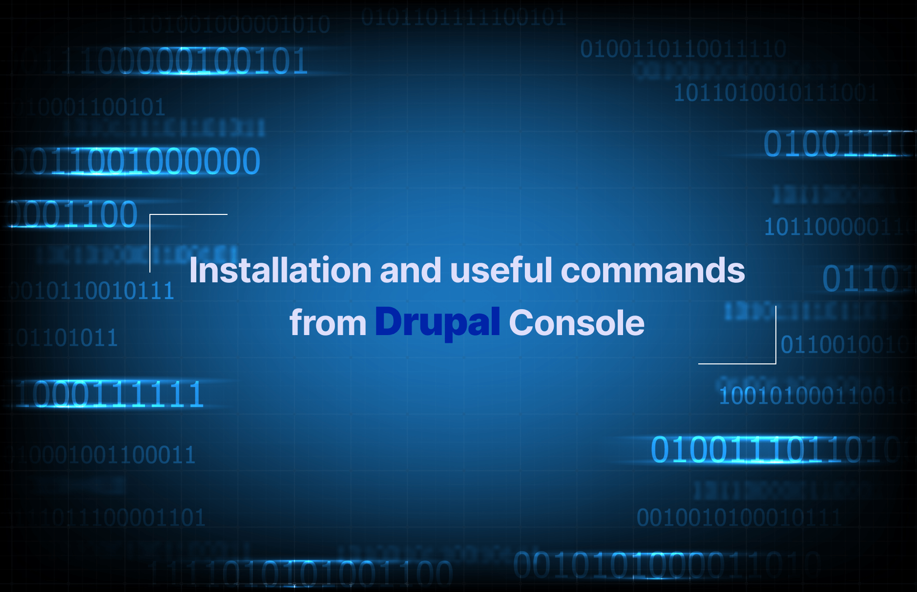 Installation and useful commands from Drupal Console