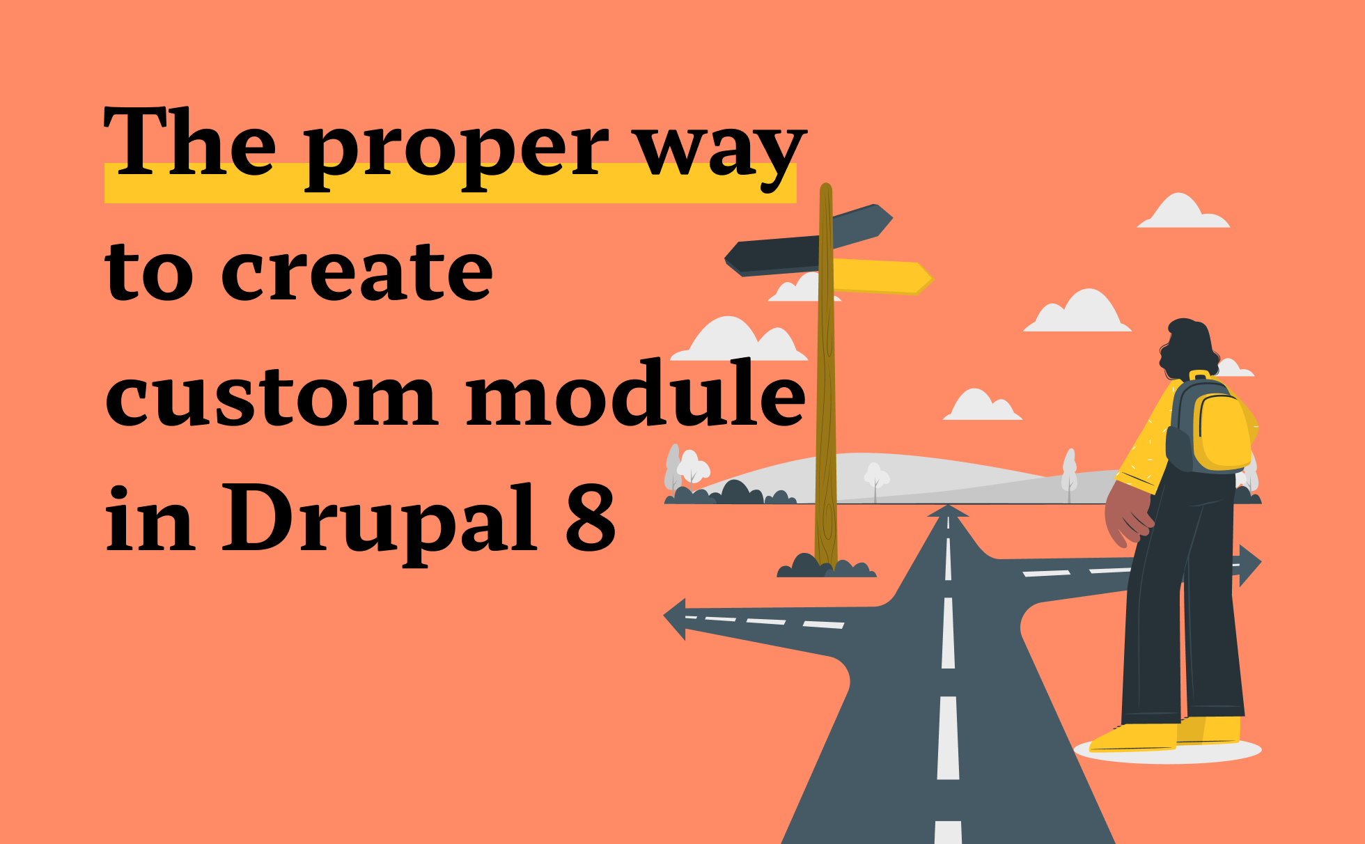 The proper way to create custom module in Drupal 8 image